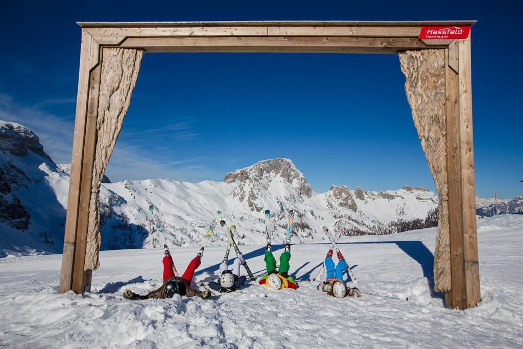 Leisure skiing at Nassfeld ski resort sun delicacies more